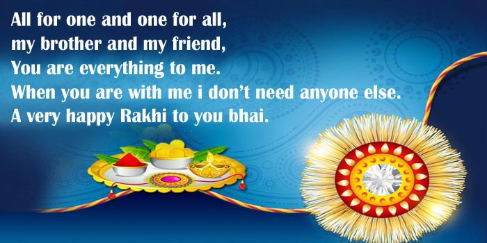 Rakhi Messages for brothers