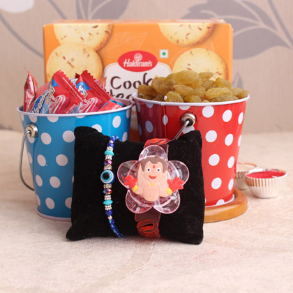 cute kids rakhi hampers