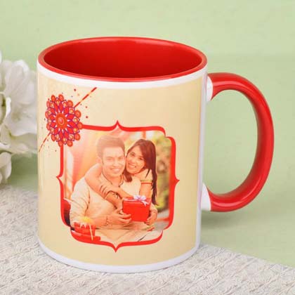 rakhi with personalized mugs