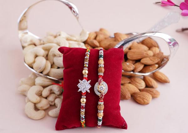 Rakhi with Dry Fruits