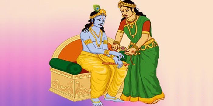 Draupadi and Krishna