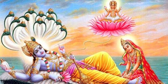 Lord Vishnu and Parvati