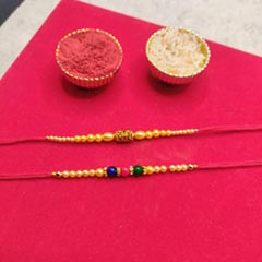 Beads Rakhi Set - Rakhi Sets to USA