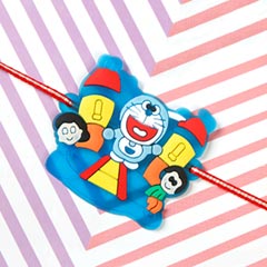 Cute Doraemon Freinds Kids Rakhi - For Europe - Send Rakhi to Croatia