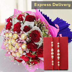 Roses and Choco Bunch Hamper