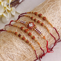 Set of 5 Rakhi - Five Rakhi sets online for Brother