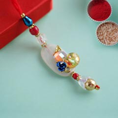 Lumba Rakhi with Beads - Send Lumba Rakhi Online